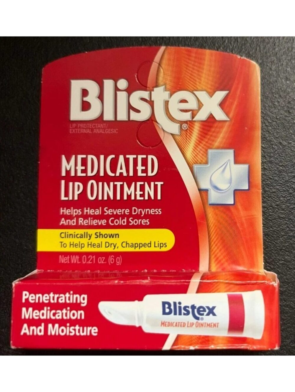 Blistex Medicated Lip Ointment 0.21 oz Dry Chapped Lips Cold Sore Relief New